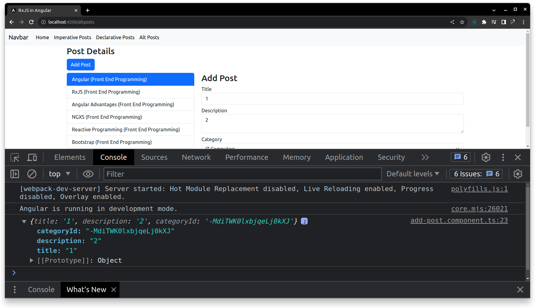 Angular RxJS Angular RxJS