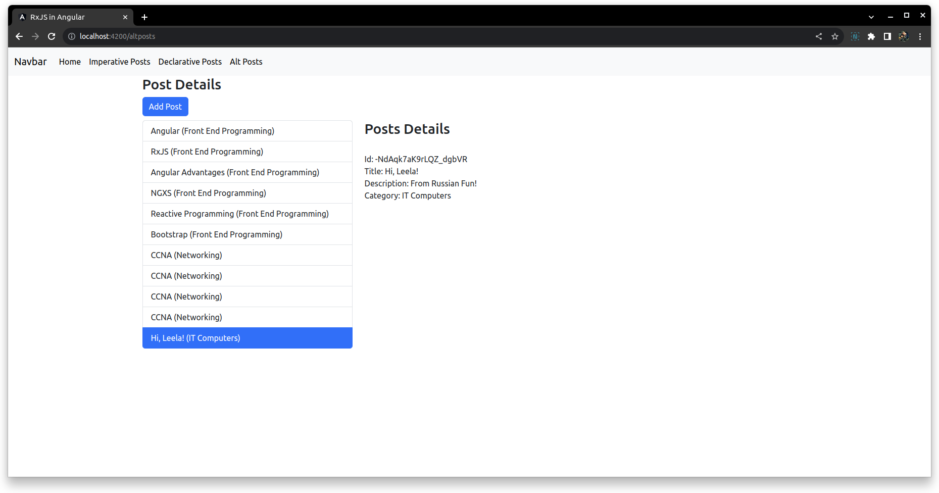 Angular RxJS Angular RxJS