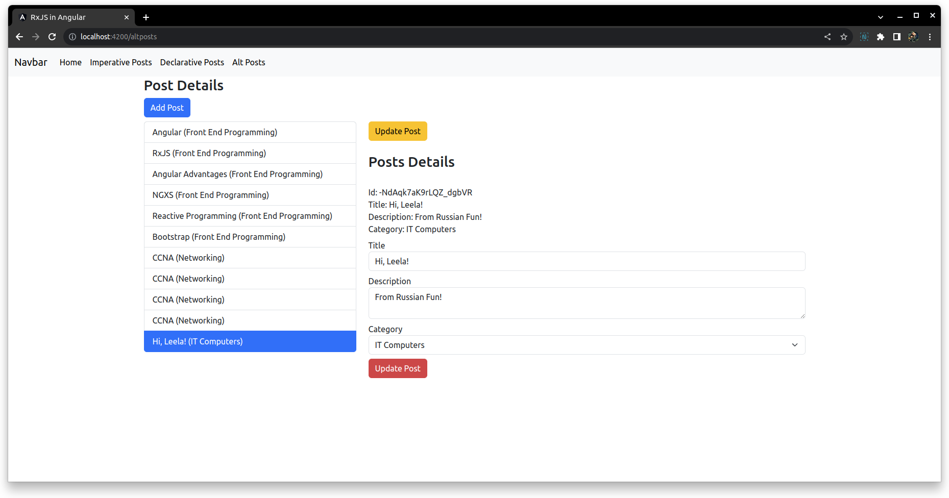 Angular RxJS Angular RxJS